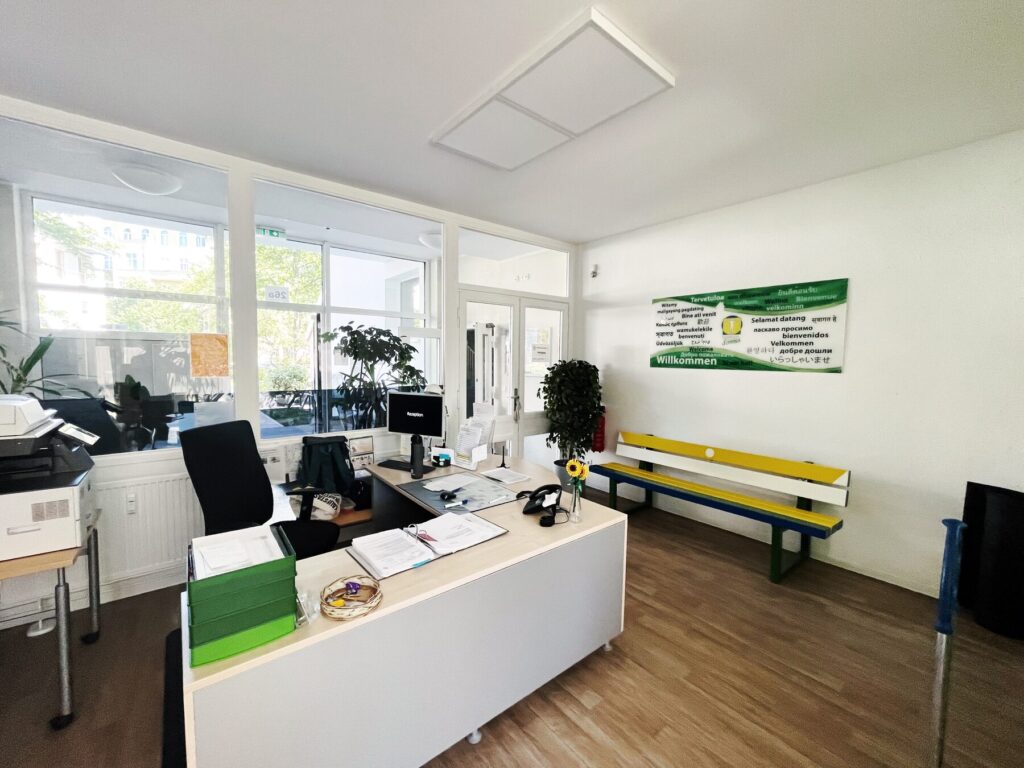 Campus reception area